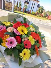 Букет цветов из:  Герберы #REPLACE_PRED# Фоминское